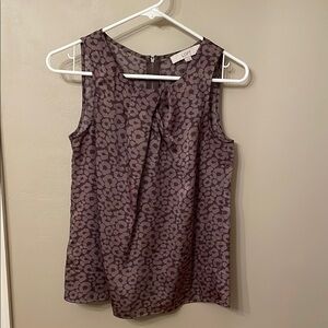 LOFT Purple Sleeveless Blouse